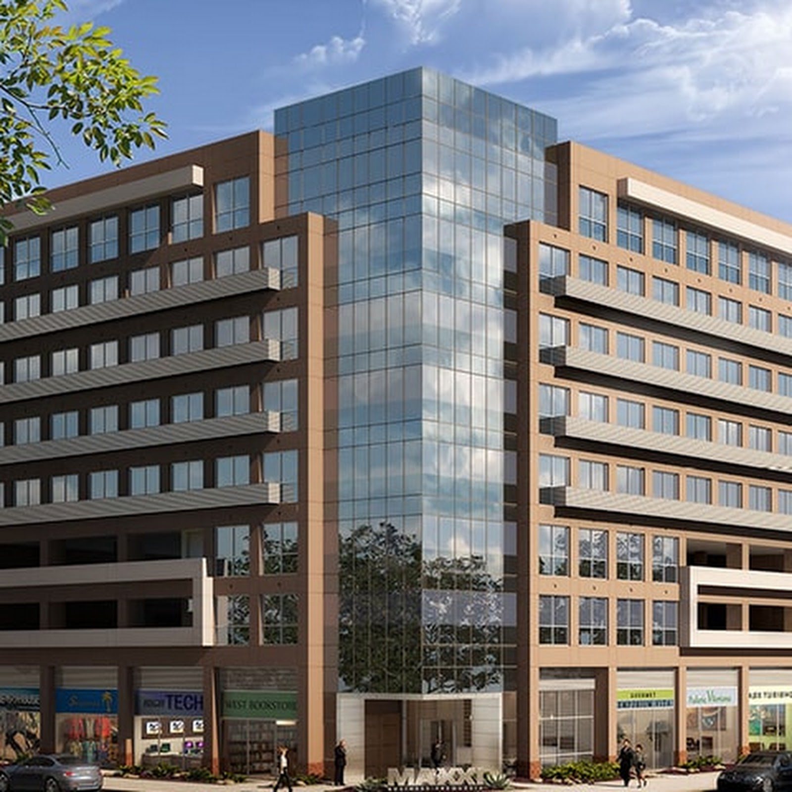 Fachada do edifício Maxx Business, onde fica a Yaqar Clinique